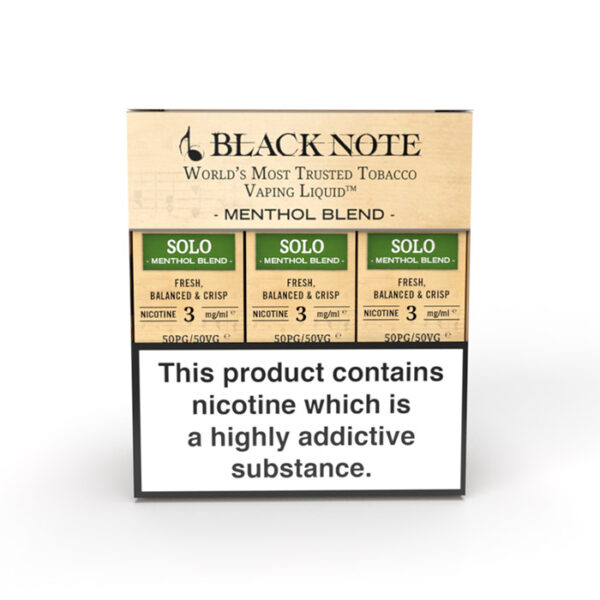 Black Note Solo (Menthol) Natural Tobacco E-liquid