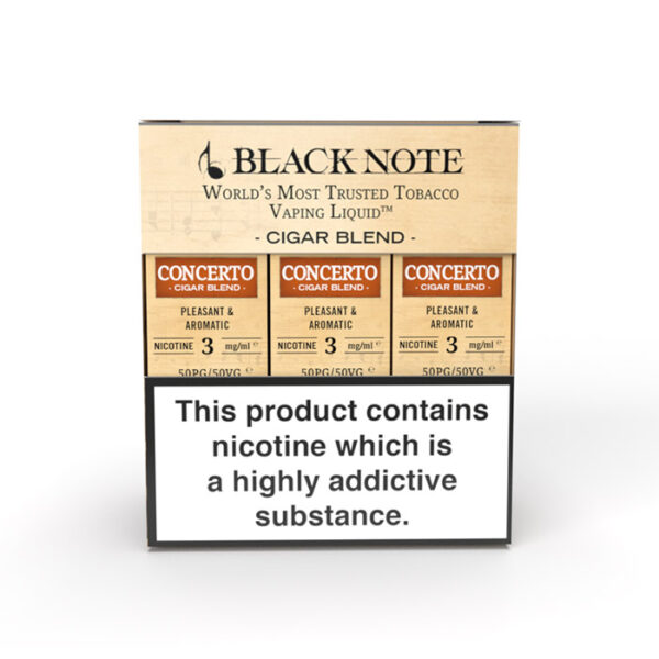 Black Note Concerto (Cigar) Natural Tobacco E-liquid