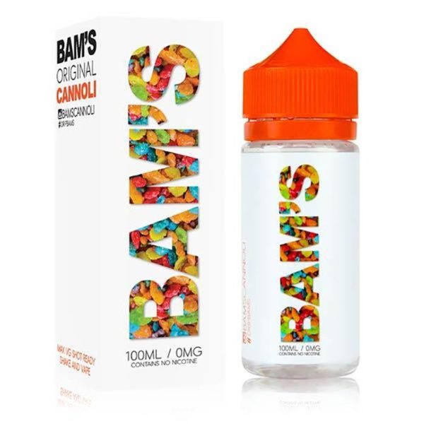 Bam Bam's Original Cannoli Shortfill 100ml Zero Nicotine Eliquid