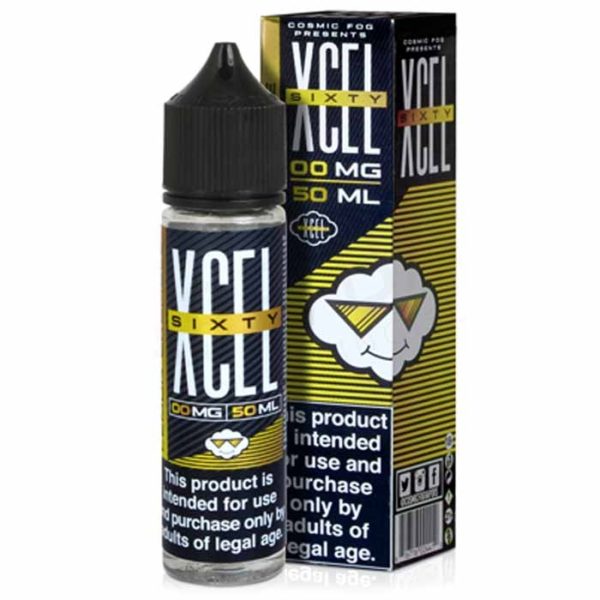 Cosmic Fog Xcell Sixty Lemon Crumble Short fill VG70% 50ml 0mg Zero Nicotine Eliquid