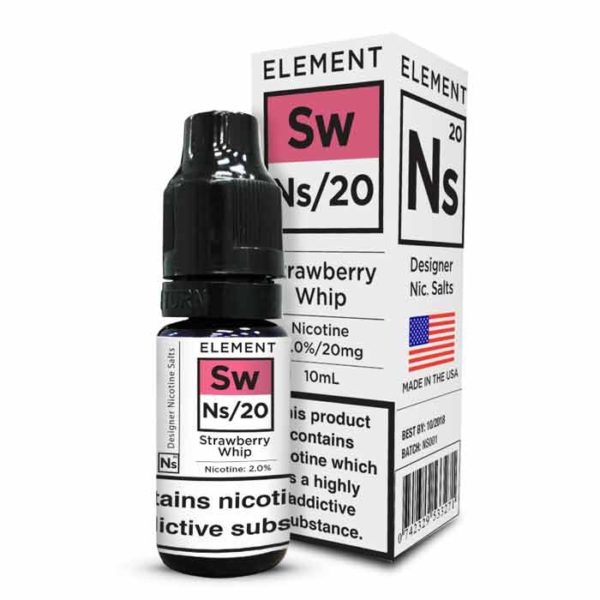 Element Ns20 Nicotine Salts Strawberry Whip 10ml Eliquid