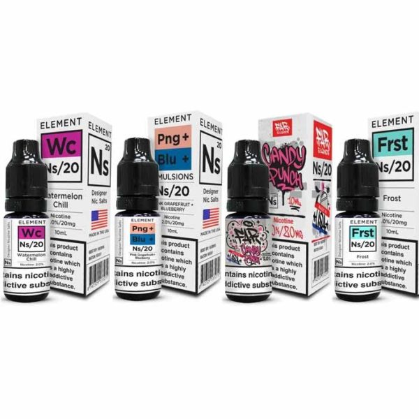 Element Ns20 Nicotine Salts Four 4x Bottle Saver Pack