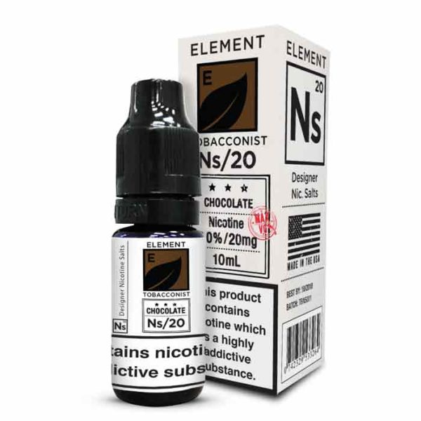 Ns20 Element Nicotine Salts Chocolate Tobacco Eliquid