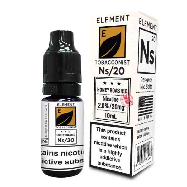 Ns20 Element Designer Nicotine Salts Tobacconist Honey Roast Tobacco Eliquid