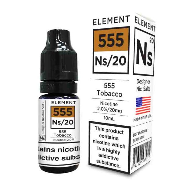 Ns20 Element Nicotine Salts Dripper 555 Tobacco Eliquid