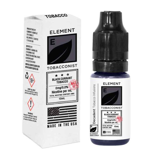 Element Tobacconist Blackcurrant Eliquid