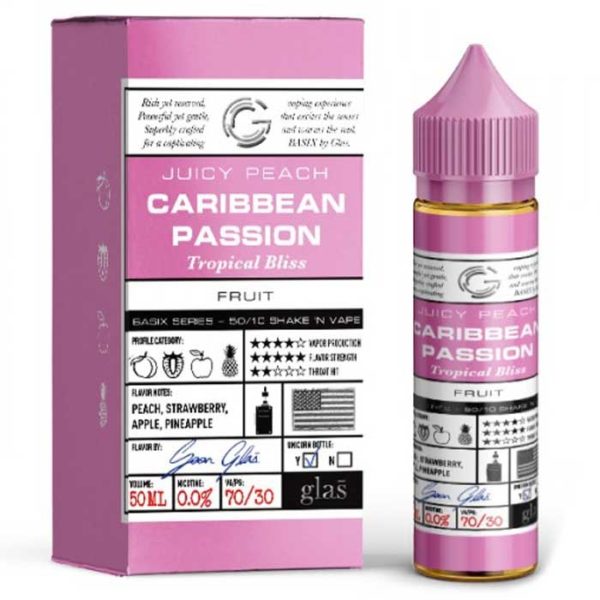 Glas Basix Caribbean Passion Short Fill 50ml Zero nicotine eliquid