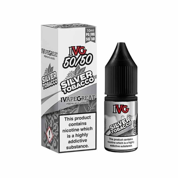 IVG 50/50 Silver Tobacco Eliquid 10ml
