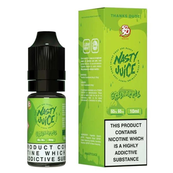 Nasty Juice 50/50 Green Apple Eliquid