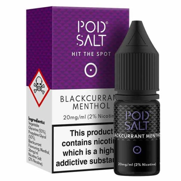 Pod Salt Core Blackcurrant Menthol 10ml Eliquid