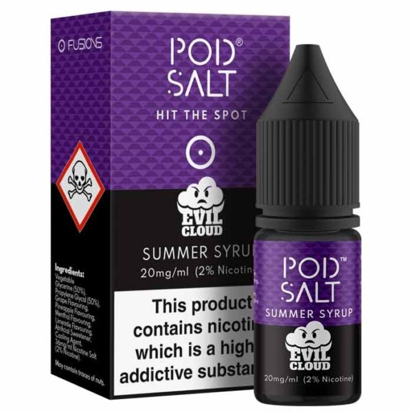 Pod Salt Fusions & Evil Cloud Summer Syrup 10ml eliquid