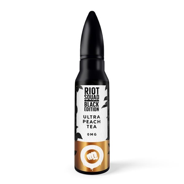 Riot Squad® Black Edition Ultra Peach Tea Short Fill 50ml Eliquid