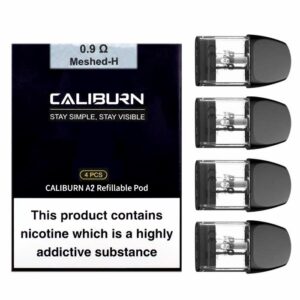 Uwell Caliburn A2 Refillable Pods - Black Top Fill Version