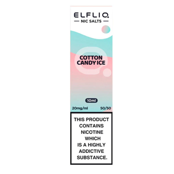 Elf Bar Elfliq Nic Salts E-Liquid Cotton Candy Ice