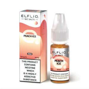 Elf Bar ELFLIQ Nic Salts E-Liquid Peach Ice