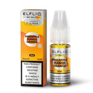 Elf Bar ELFLIQ Nic Salts E-Liquid Pineapple Mango Orange
