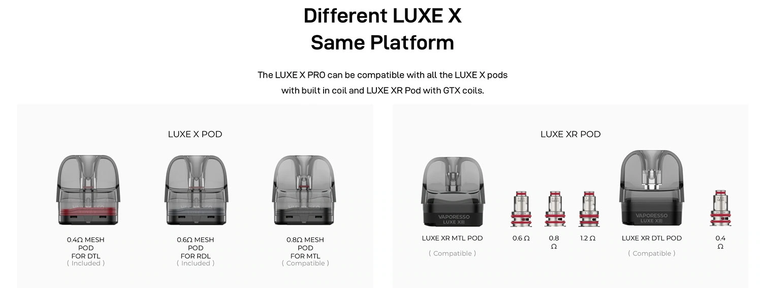 vaporesso luxe x pro kit