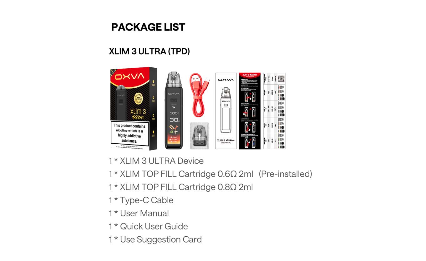 oxva xlim 3 ultra kit