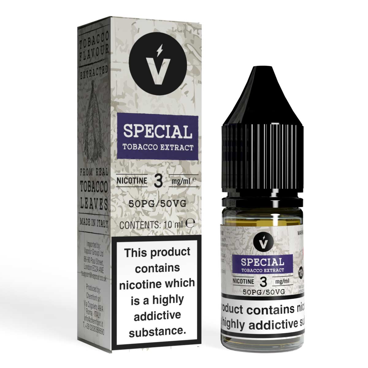 Special Blend Naturally Extracted Tobacco E-liquid