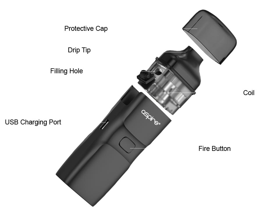 Aspire Breeze NXT Exploded Diagram