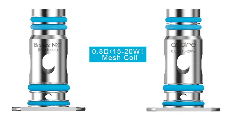 Aspire Breeze NXT Replacement Mesh 08 ohm Coils