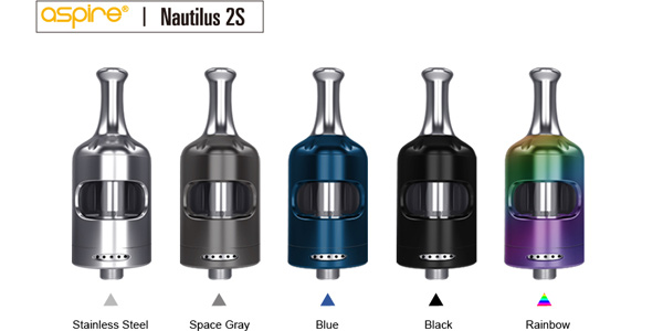 Introducing the Aspire Nautilus 2S tank colour options