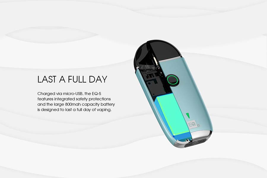 Innokin EQs Kit Charge lasts a full day