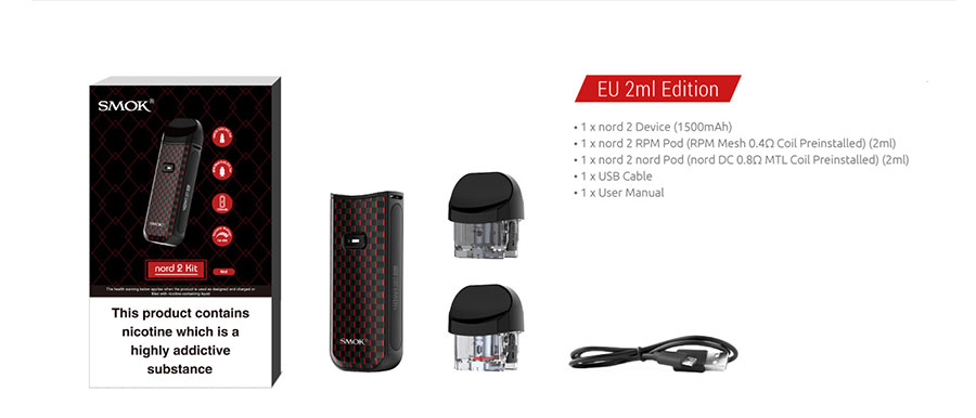 Smok Nord 2 Kit Package Contents